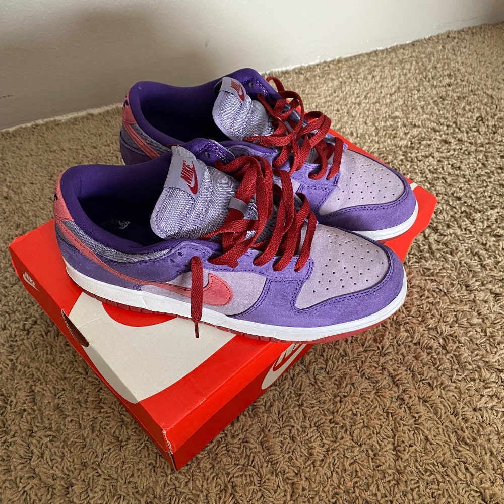 Nike dunk low plum size 10